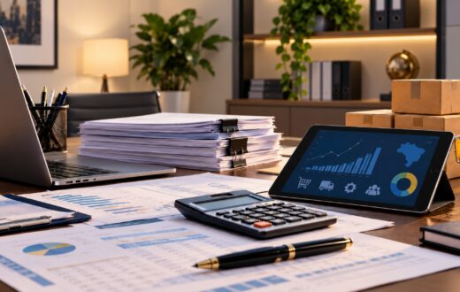 Mesa-de-Escritorio-com-Analises-Financeiras