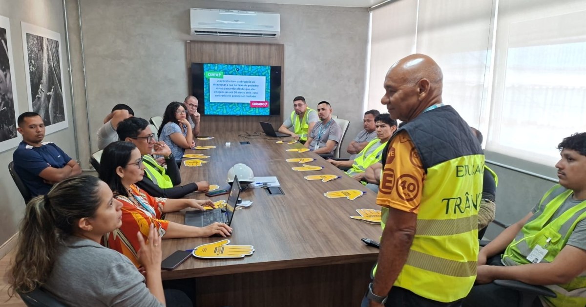 Educação para o trânsito é levada a trabalhadores de empresa no Distrito Industrial de Manaus